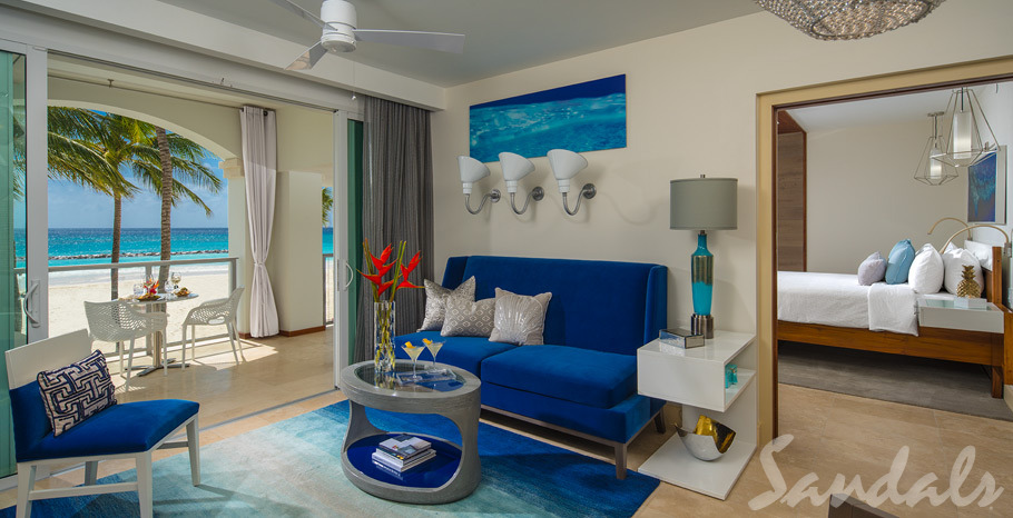Sandals Royal Barbados Beachfront One Bedroom Butler Suite w/ Balcony Tranquility Soaking Tub