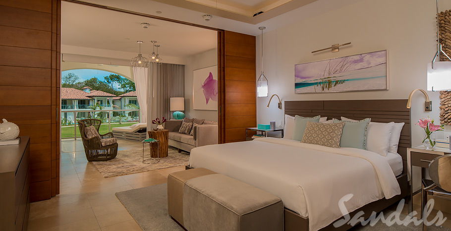 Sandals Royal Barbados Royal Seaside Crystal Lagoon One Bedroom Oceanview Butler Suite w/ Balcony Tranquility Soaking Tub