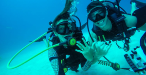 Under water engagements at Sandals Resorts